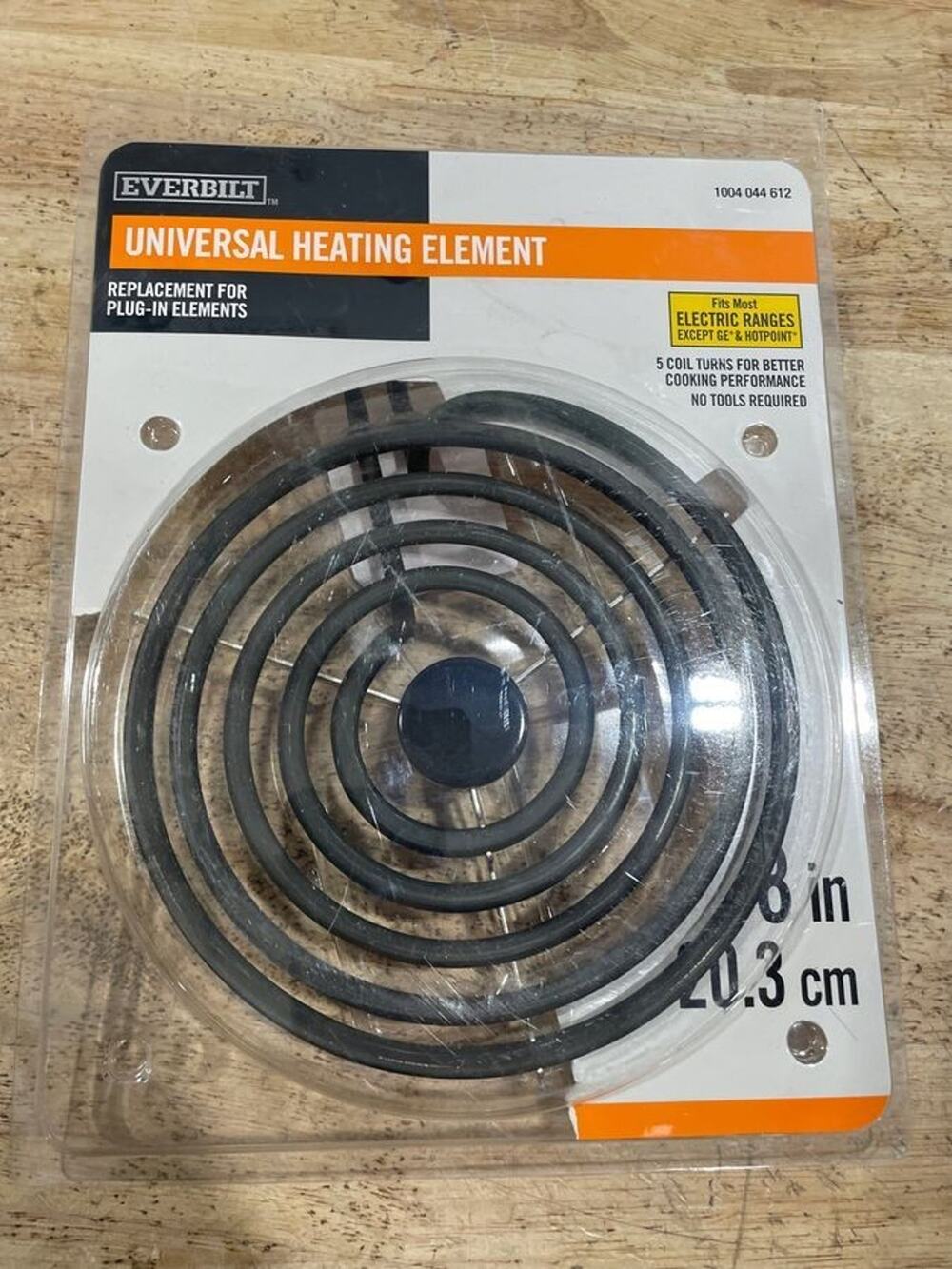 Everbilt 5 Coil Universal Heating Element Electric Ranges Stove Oven Black 8"